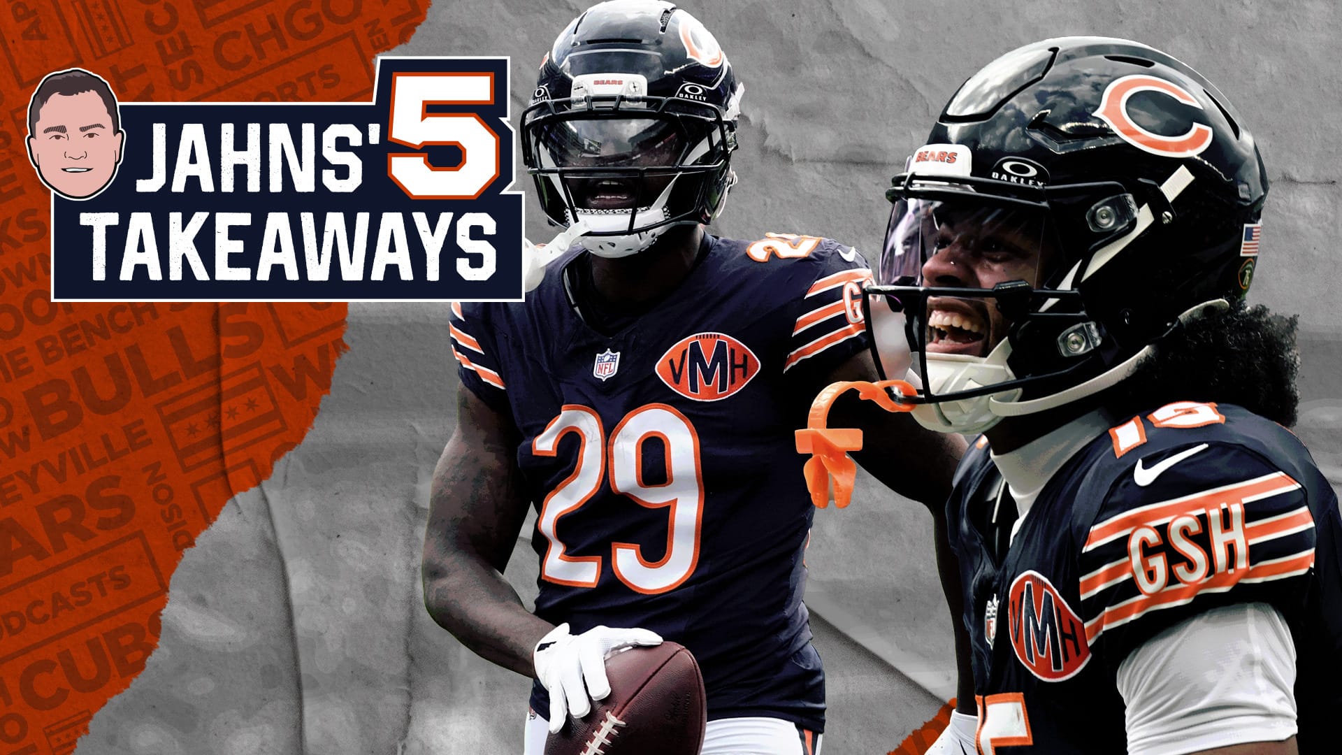 Bears cornerback Tyrique Stevenson and receiver Rome Odunze.