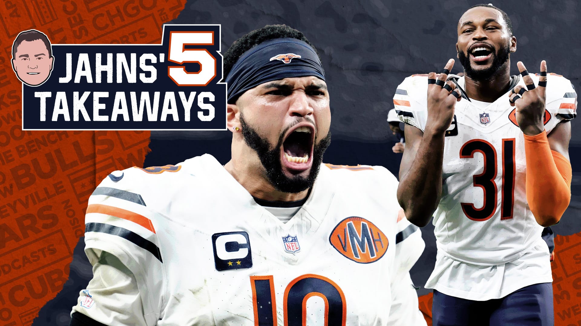 Chicago Bears QB Caleb Williams, S Kevin Byard