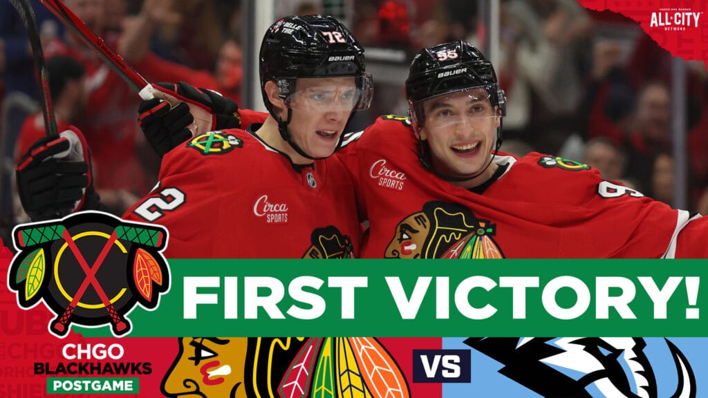 CHGO Blackhawks POSTGAME | Spencer Knight Shines as Chicago Blackhawks Get FIRST WIN Over Utah!