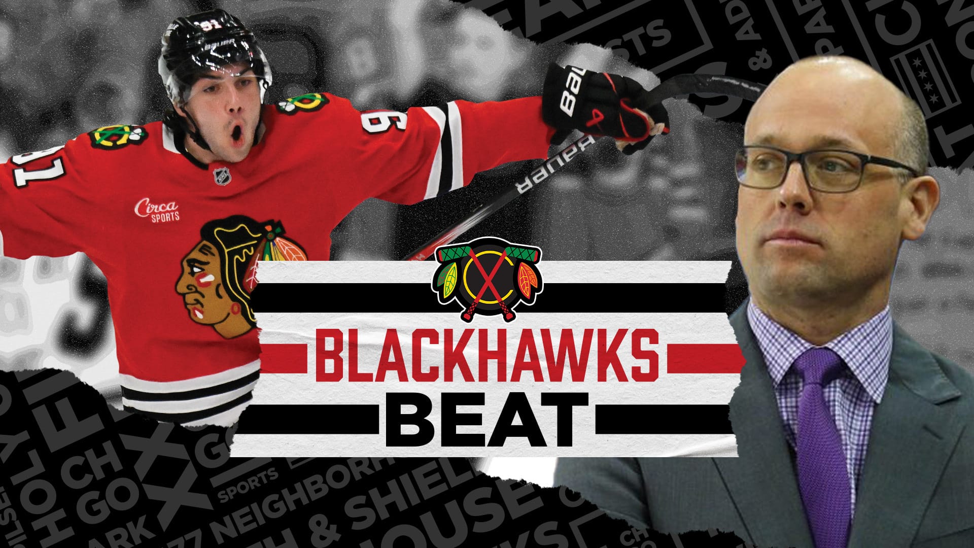 Chicago Blackhawks' Jeff Blashill and Frank Nazar