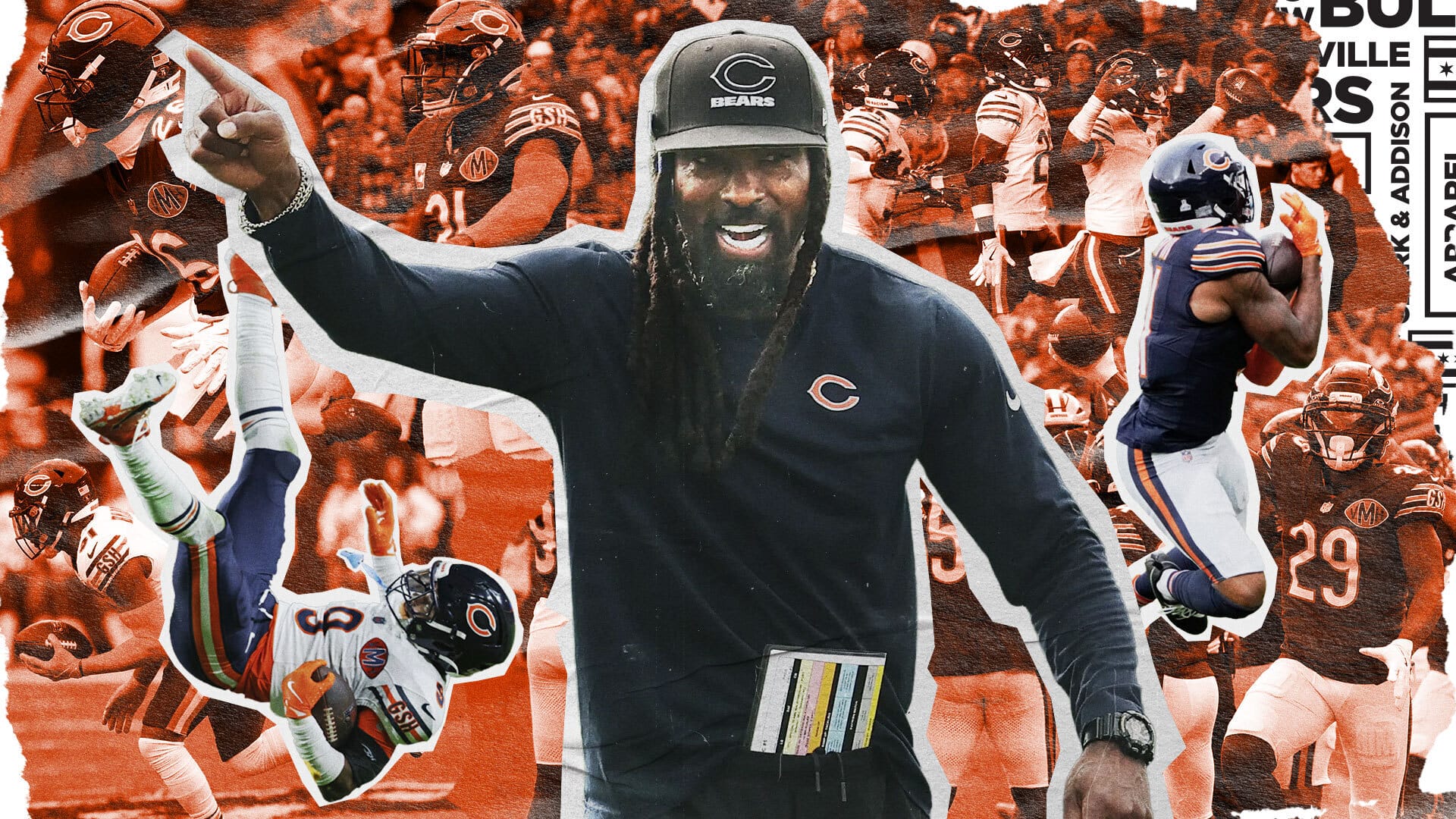 Bears defensive backs coach Al Harris