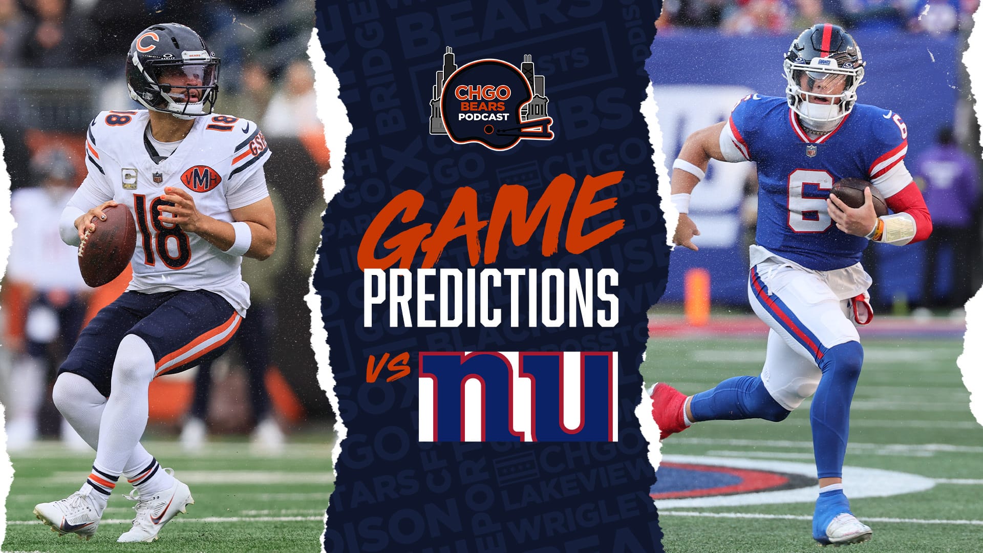 Chicago Bears QB Caleb Williams and NEw York Giants QB Jaxson Dart