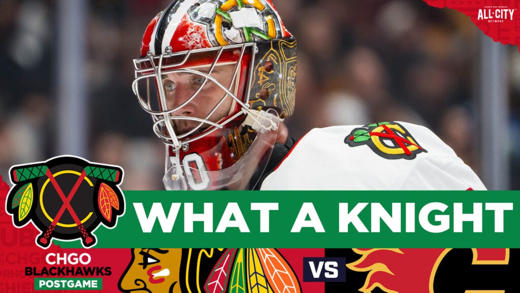CHGO Blackhawks Podcast: Frank Nazar EXITS game, Spencer Knight BLANKS Flames!