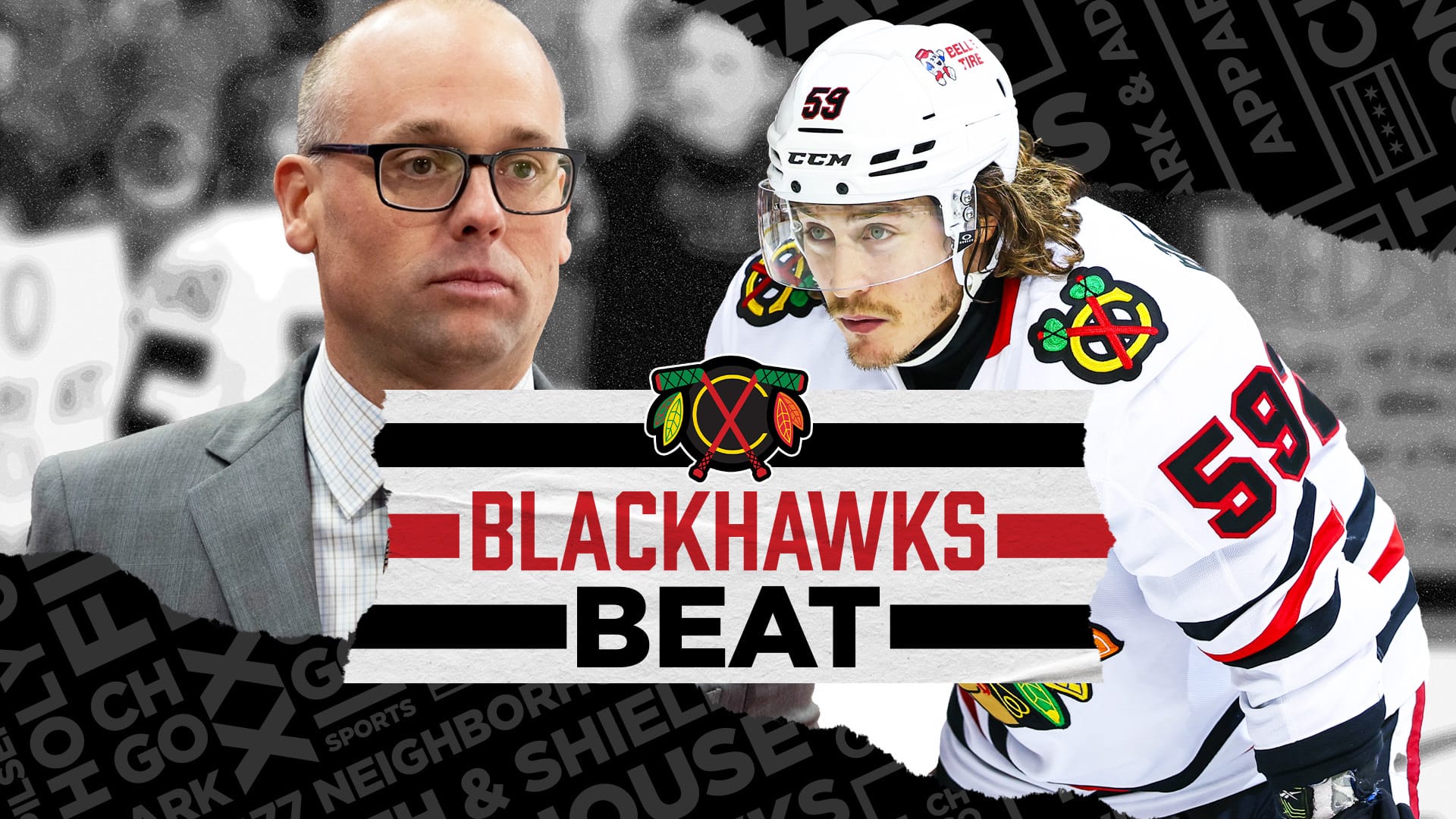 Blackhawks' Tyler BErtuzzi and coach Jeff Blashill