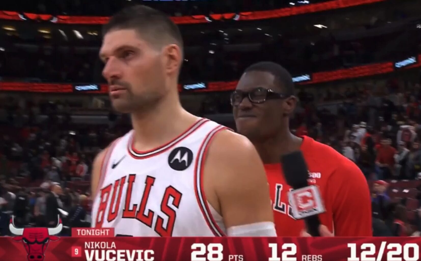 Bulls' Nikola Vucevic and Jalen Smith