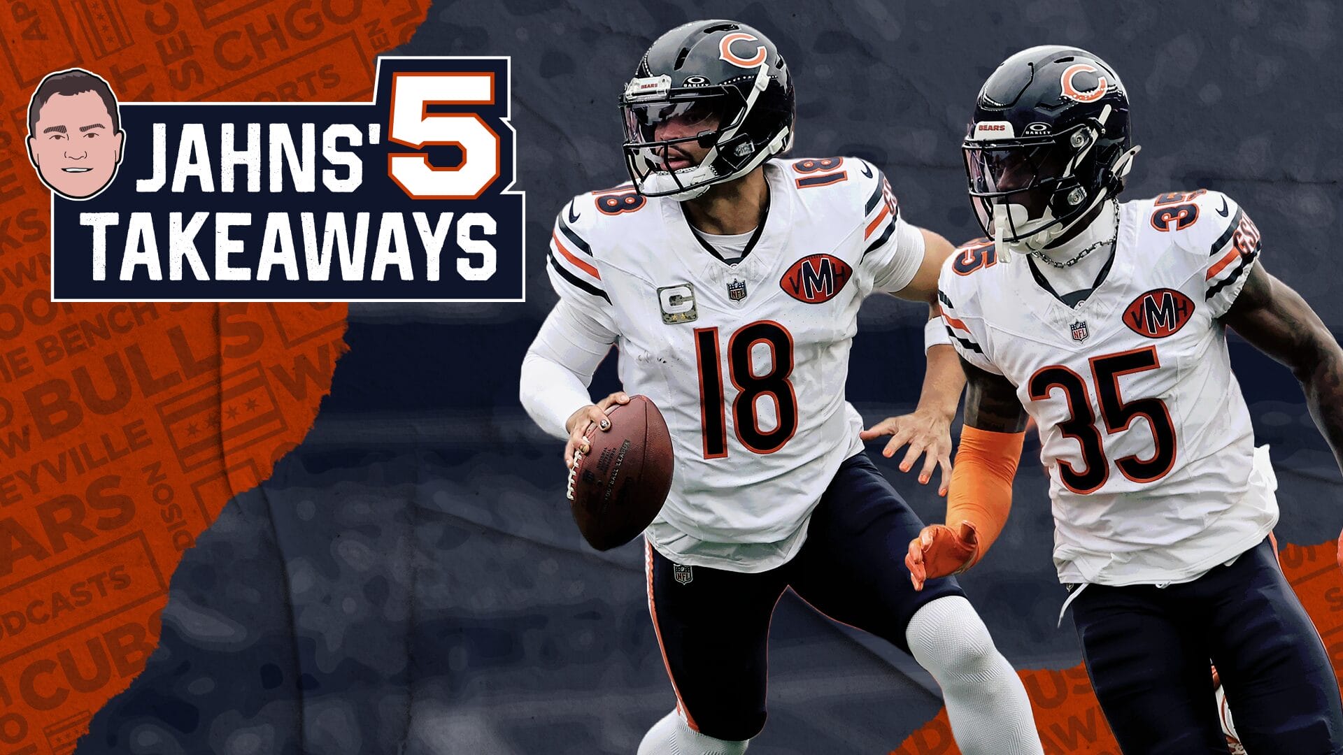 Chicago Bears' Caleb Williams and C.J. Gardner-Johnson