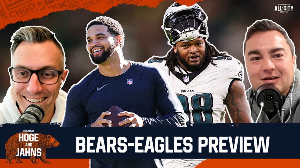 Chicago Bears' Caleb Williams and Philadelphia Eagles' Jalen Carter