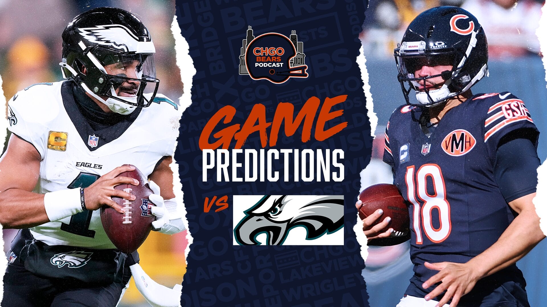 Chicago Bears' Caleb Williams and Philadelphia Eagles' Jalen Hurts