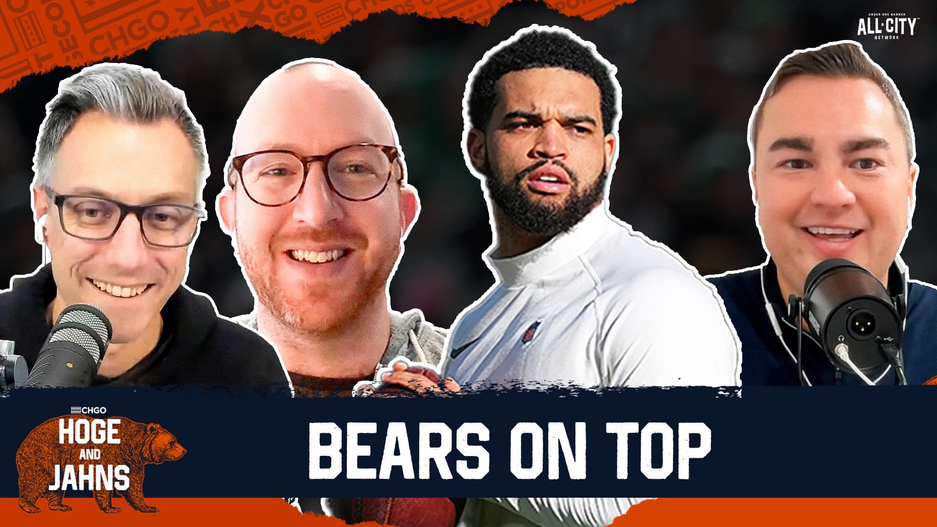 Chicago Bears' Caleb Williams and The Athletic's Kevin Fishbain