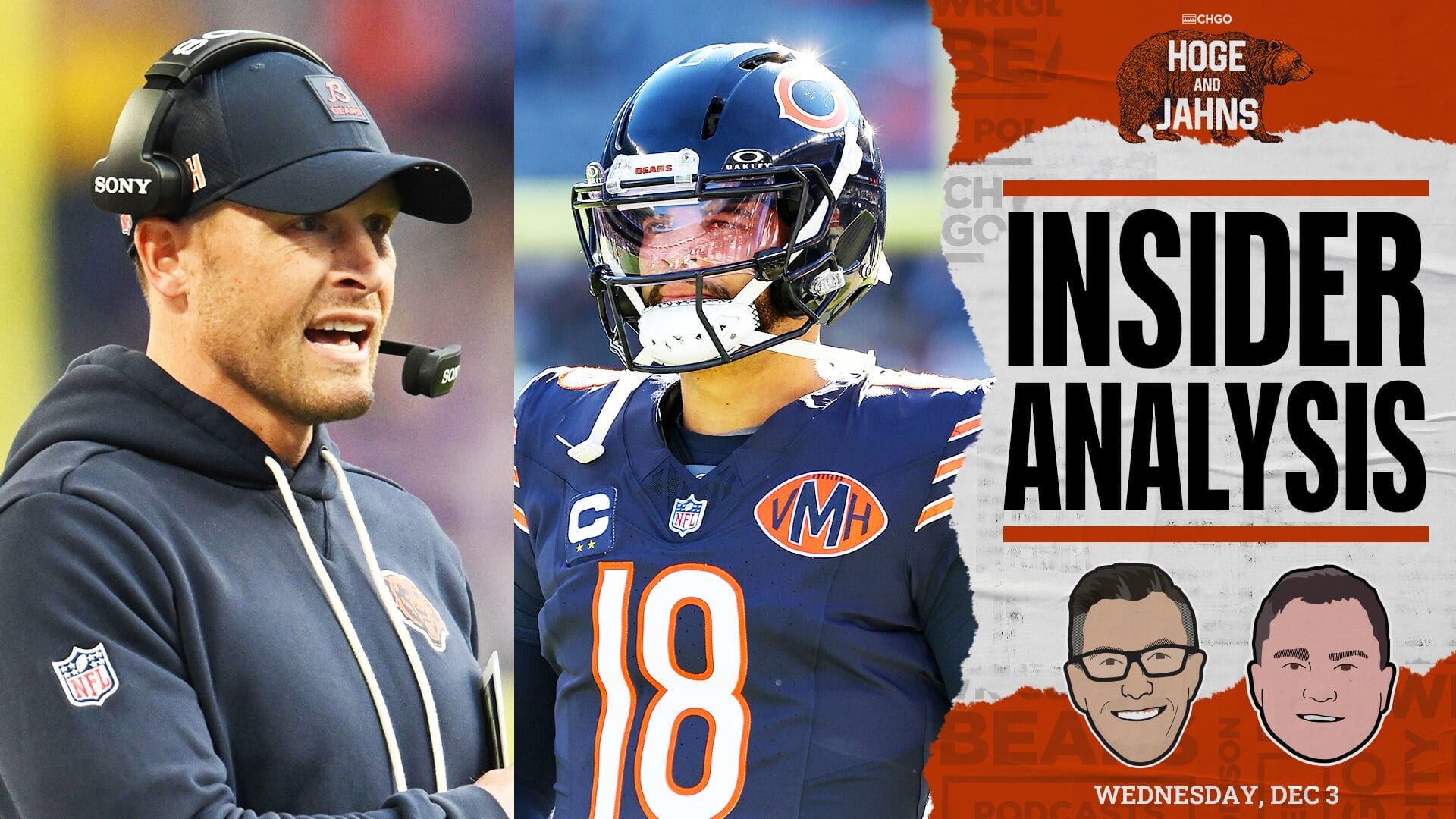 Bears' Ben Johnson and Caleb Williams