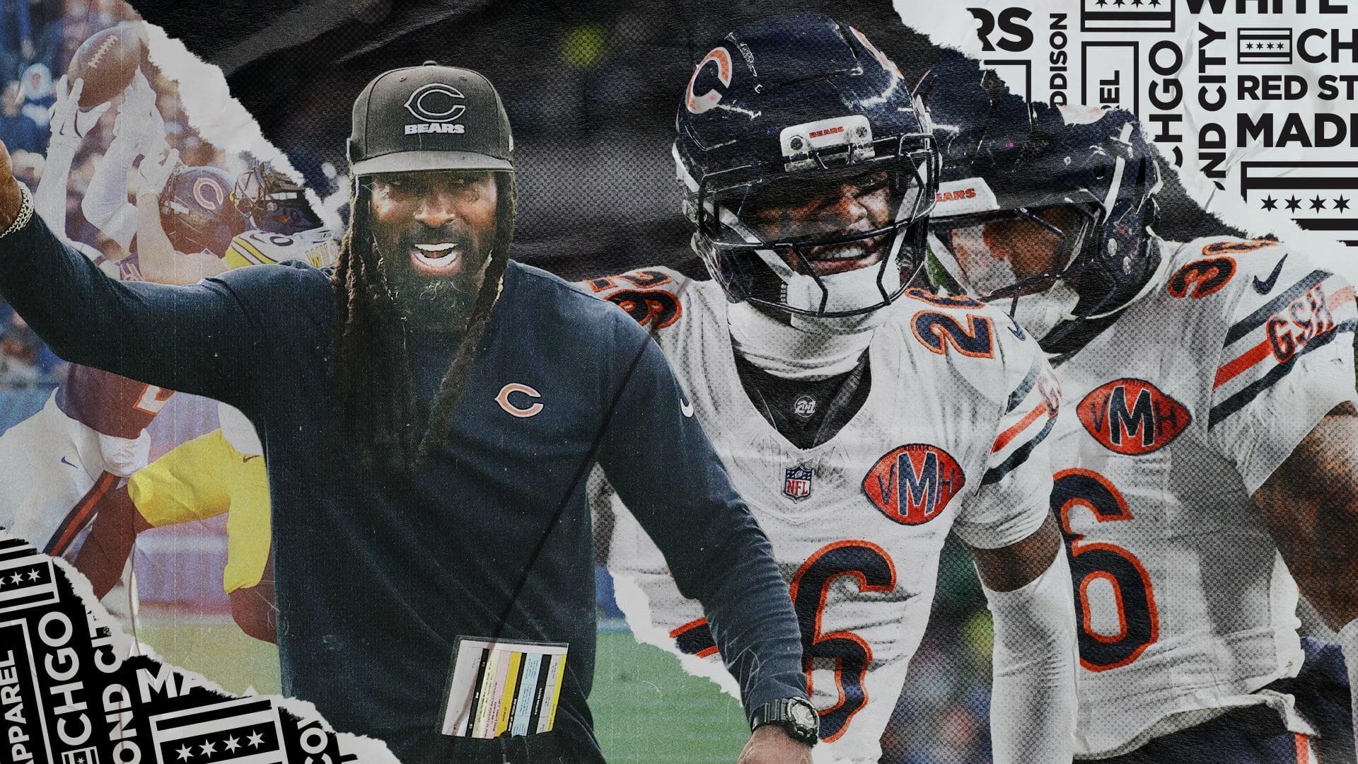 Bears' Al Harris and Nahshon Wright