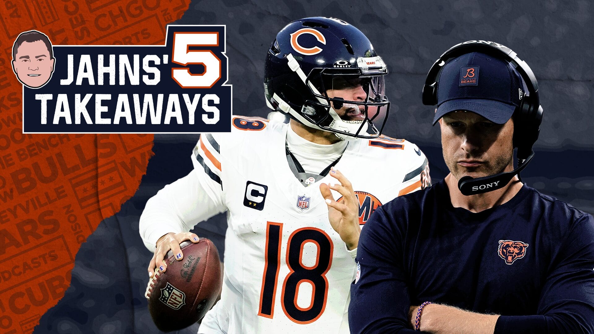 Bears' Caleb Williams and Ben Johnson