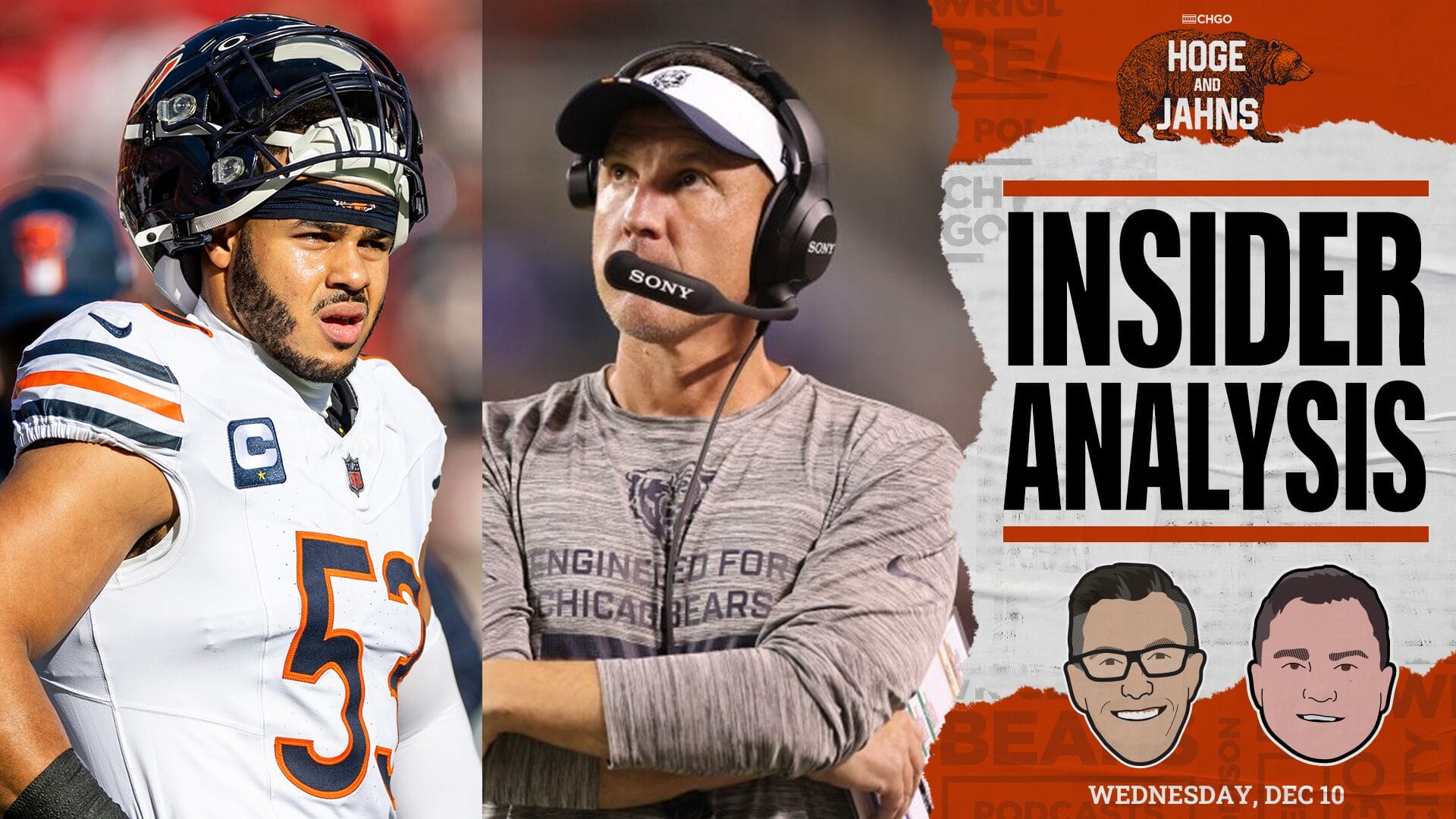 Bears' T.J. Edwards and Dennis Allen