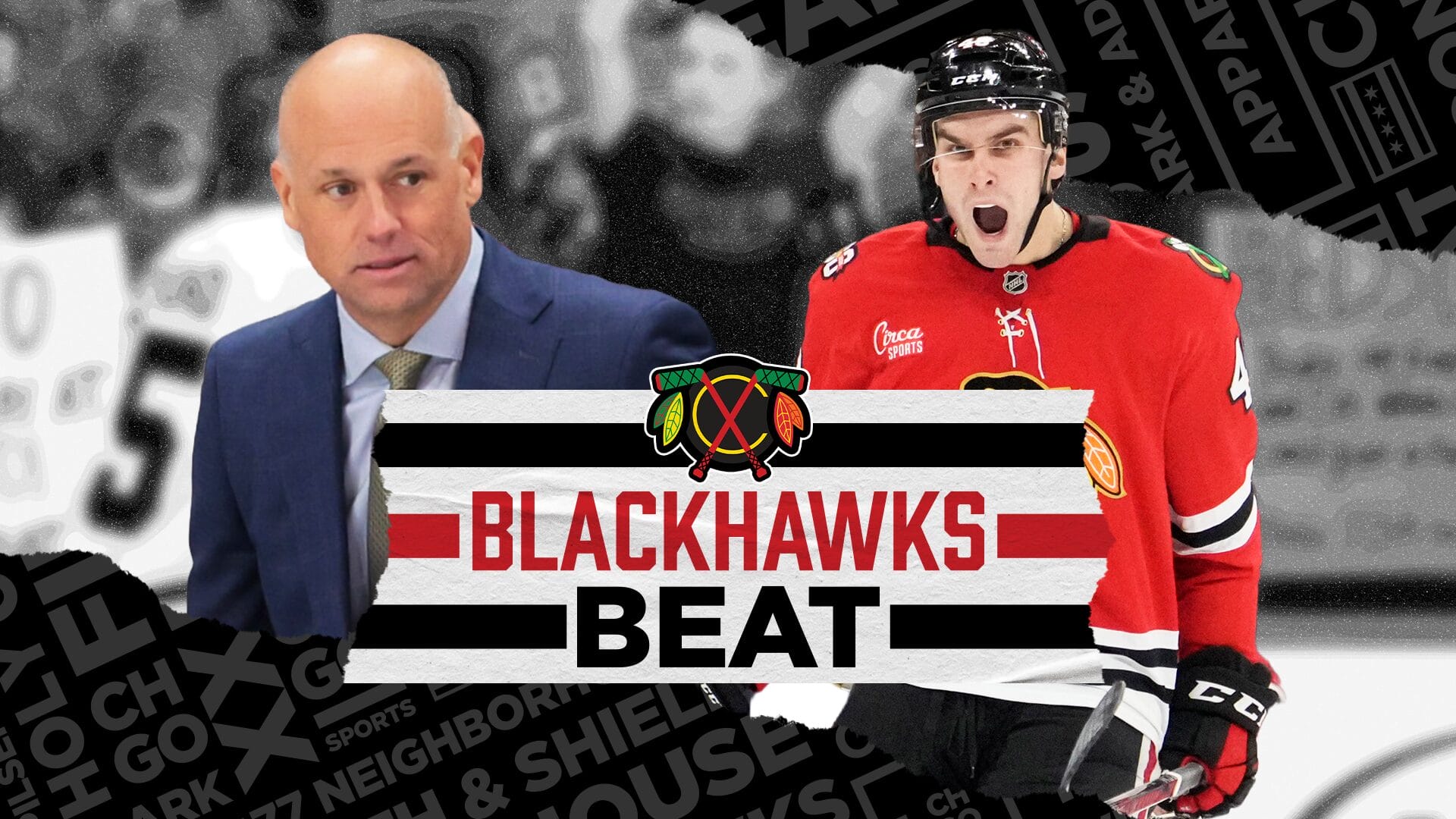 Blackhawks' Jeff Blashill and Louis Crevier