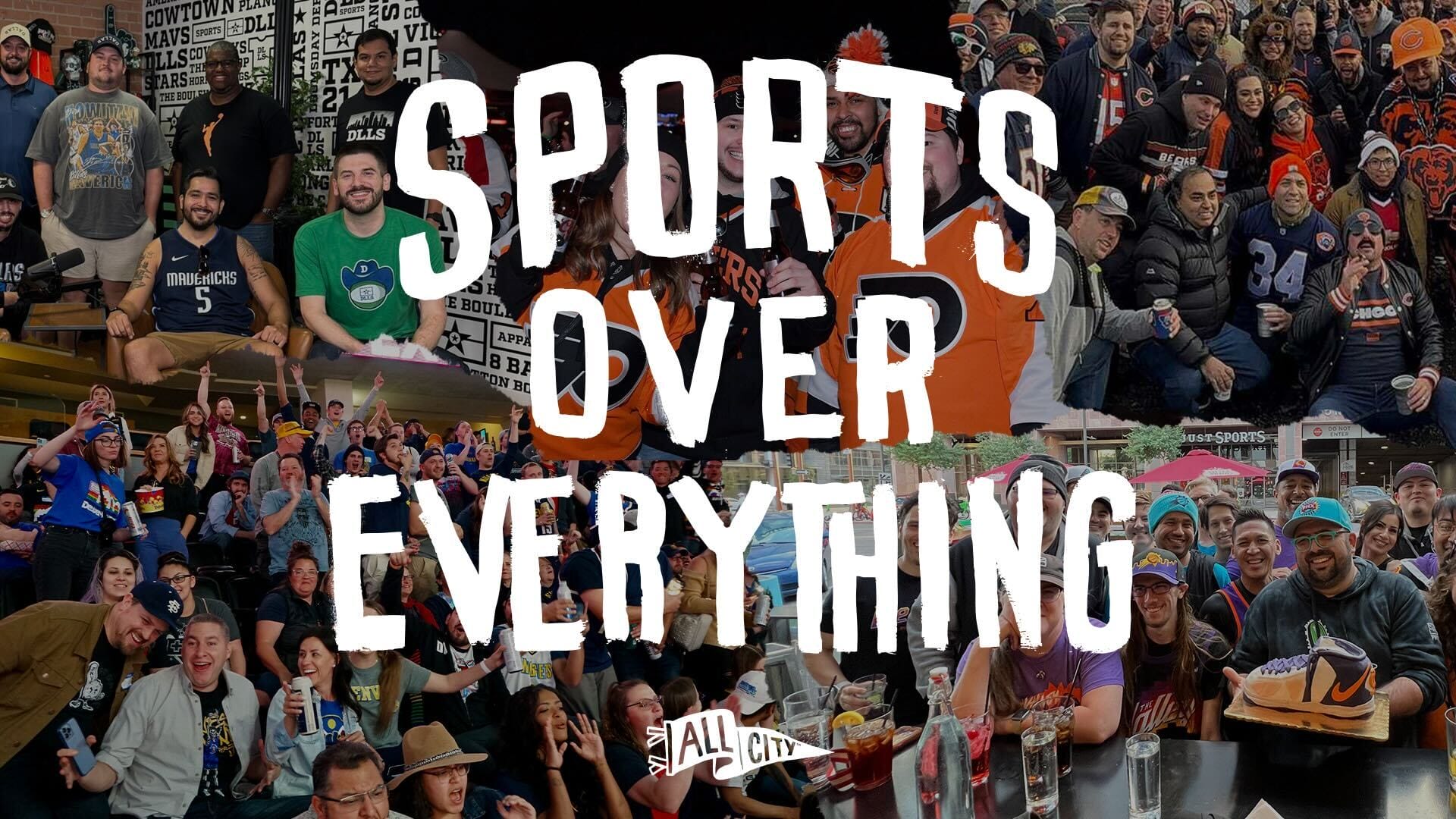 ALLCITY slogan "Sports Over Everything"