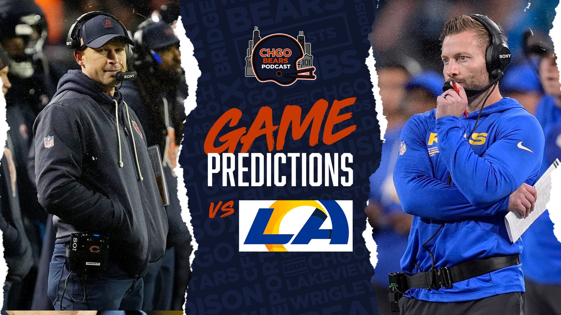 Chicago Bears' Ben Johnson and Rams' Sean McVay