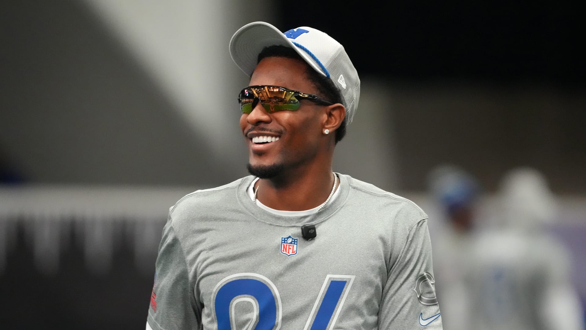 Chicago Bears cornerback Nahshon Wright (26) during NFC practice at the Flag Fieldhouse Moscone Center South Building. Mandatory Credit: Kirby Lee-Imagn Images