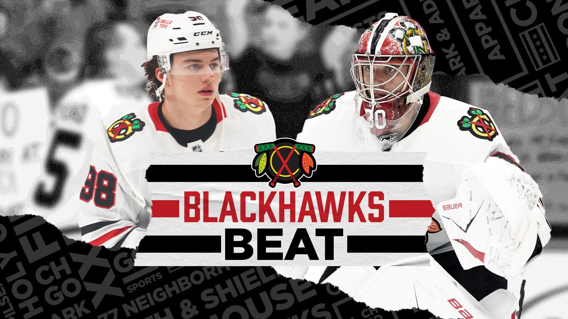 Blackhawks' Connor Bedard and Spencer Knight