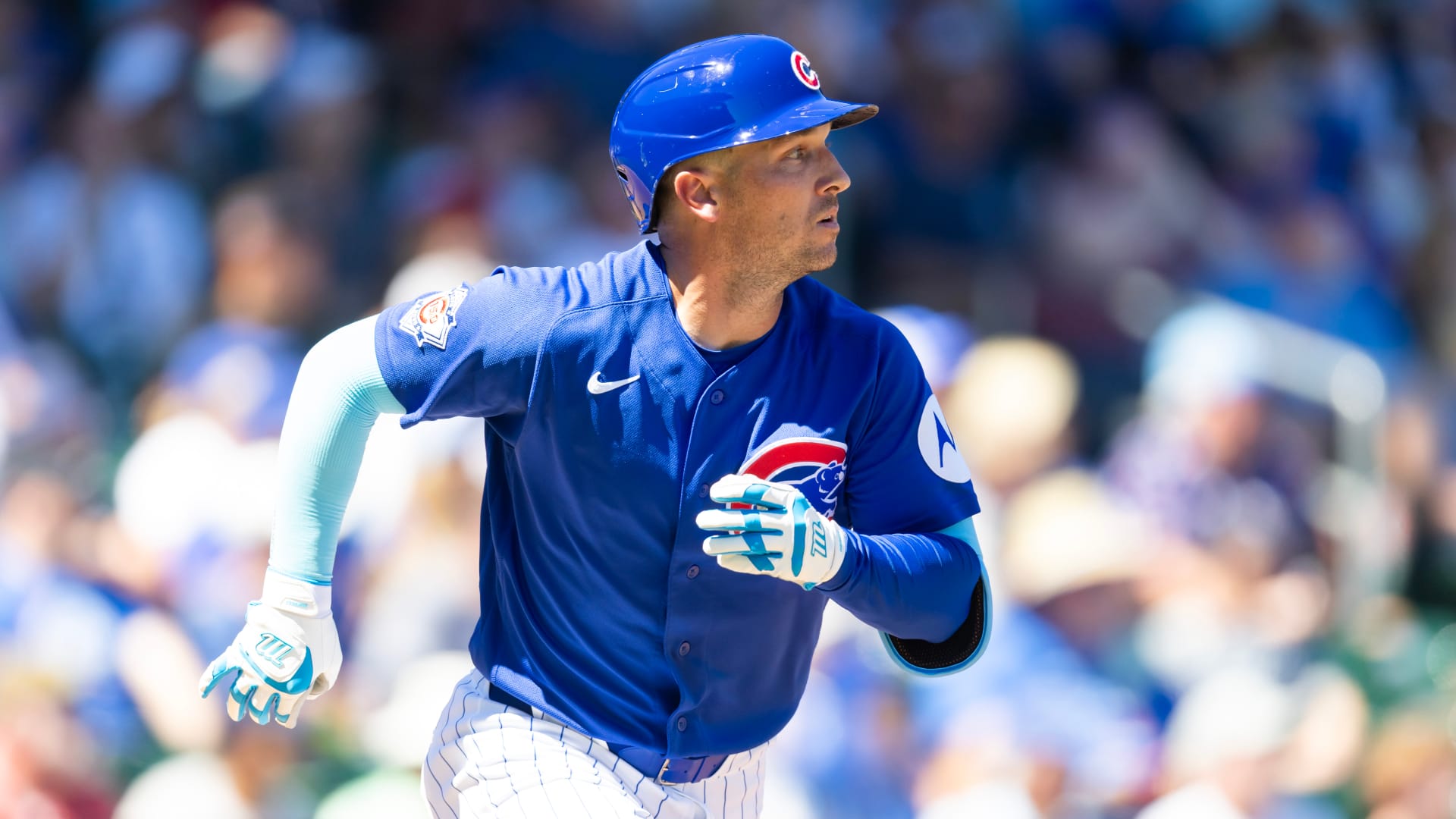 Chicago Cubs third baseman Alex Bregman rounds the bases after hitting a home run against the New York Yankees during spring training at Sloan Park. Mandatory Credit: Mark J. Rebilas-Imagn Images