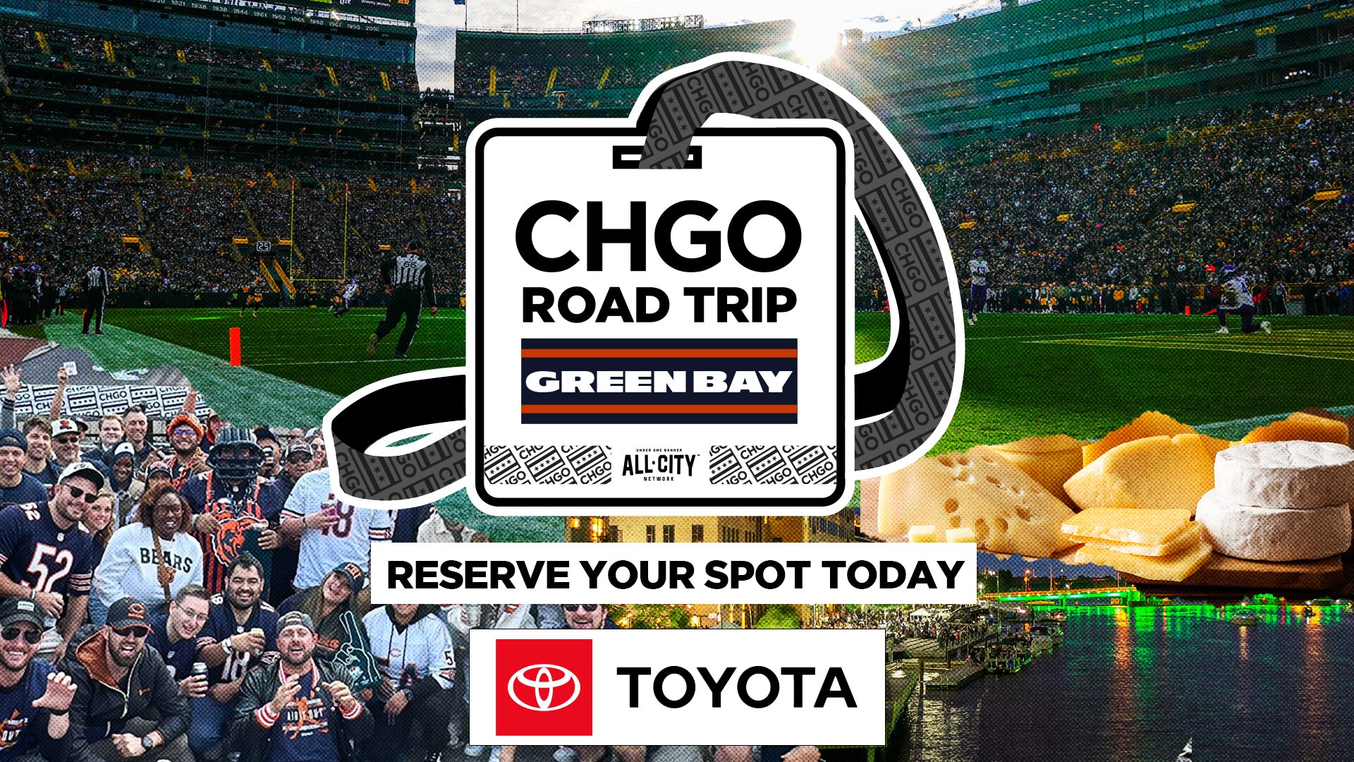 CHGO Bears Bus Trip and Tailgate in Green Bay