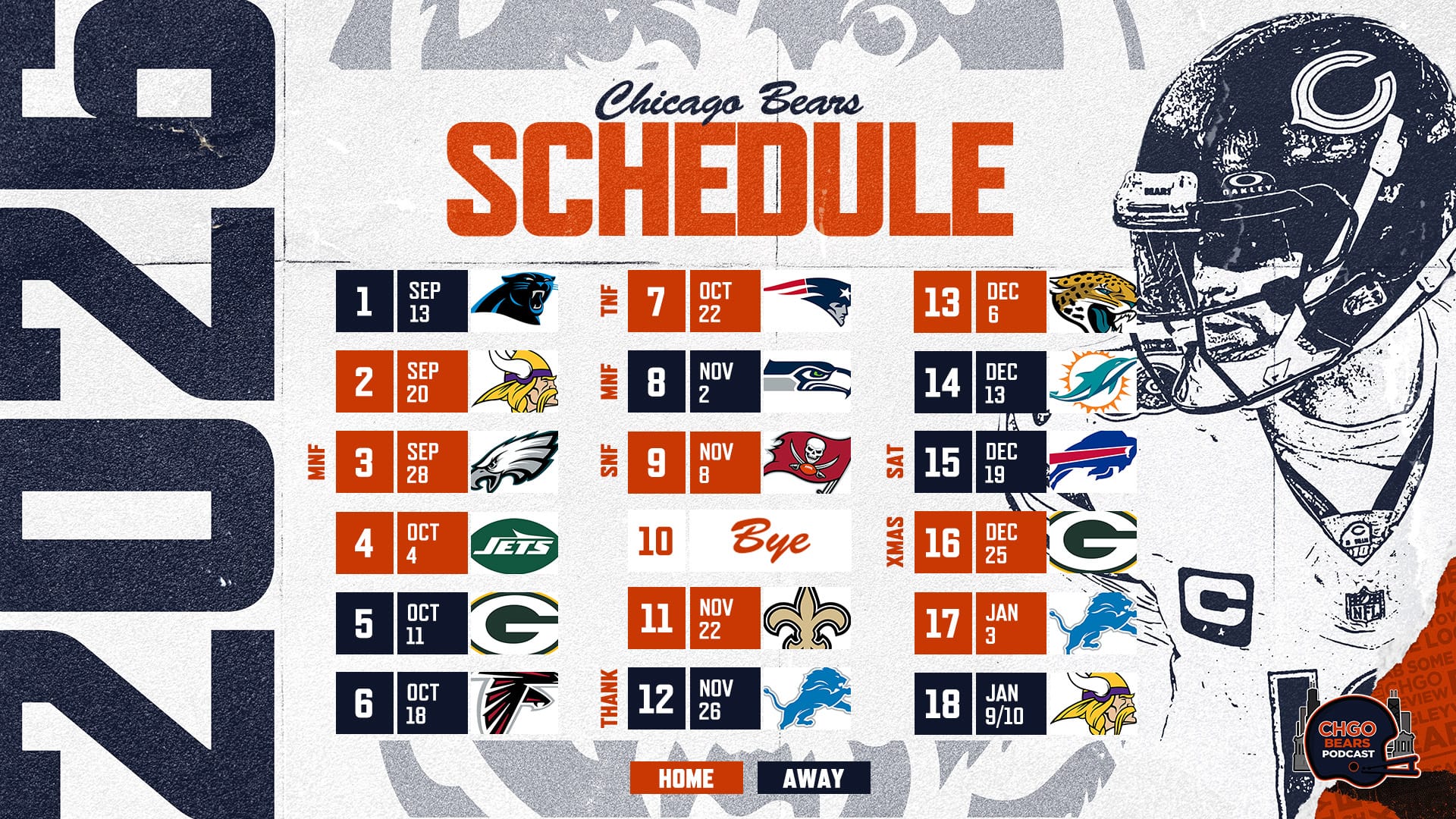 Chicago Bears schedule 2026