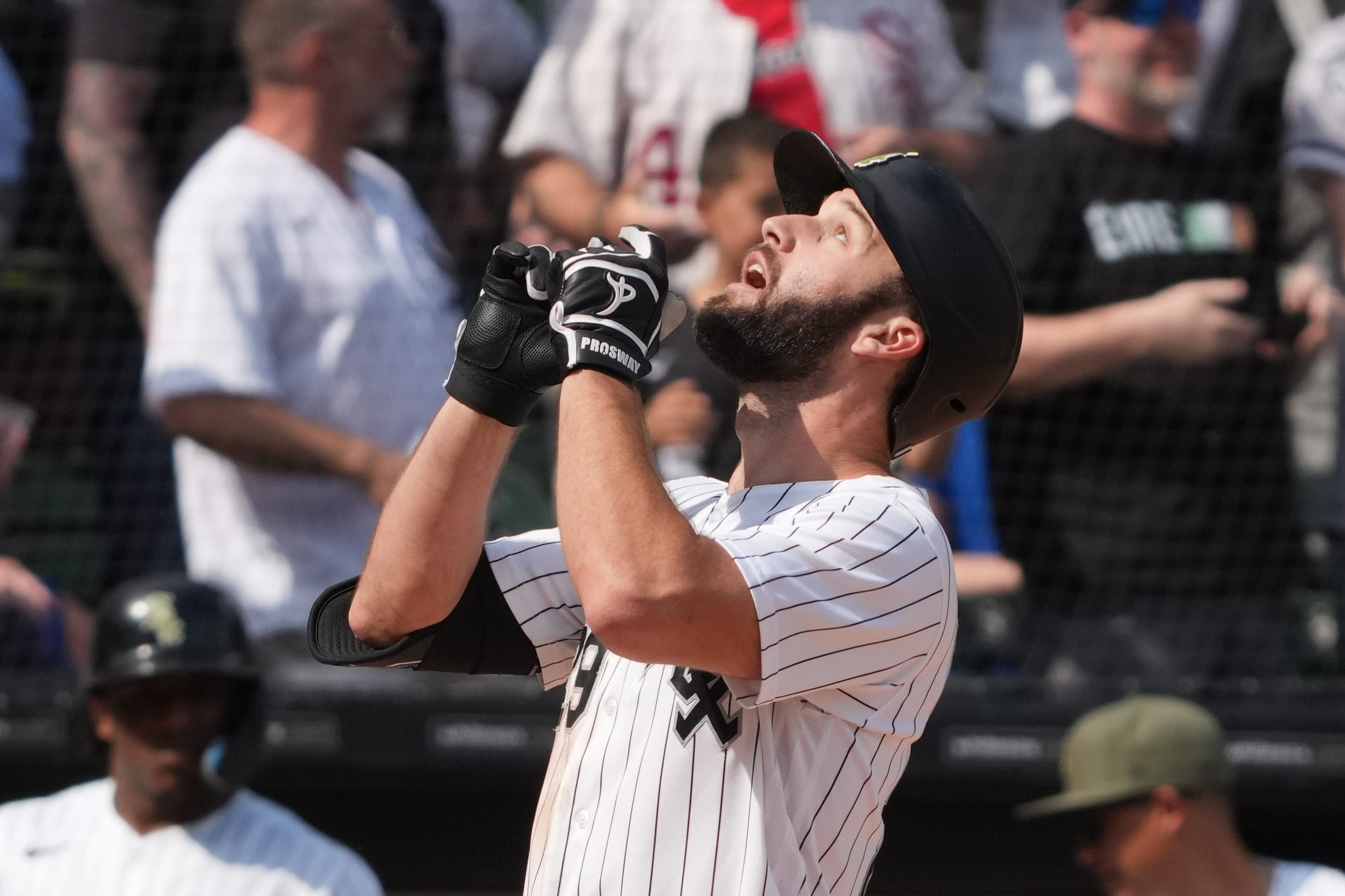 May 17, 2026; Chicago, Illinois, USA; Chicago White Sox center fielder Tristan Peters (29) runs the bases after hitting a three-run home run against the Chicago Cubs during the eighth inning at Rate Field.