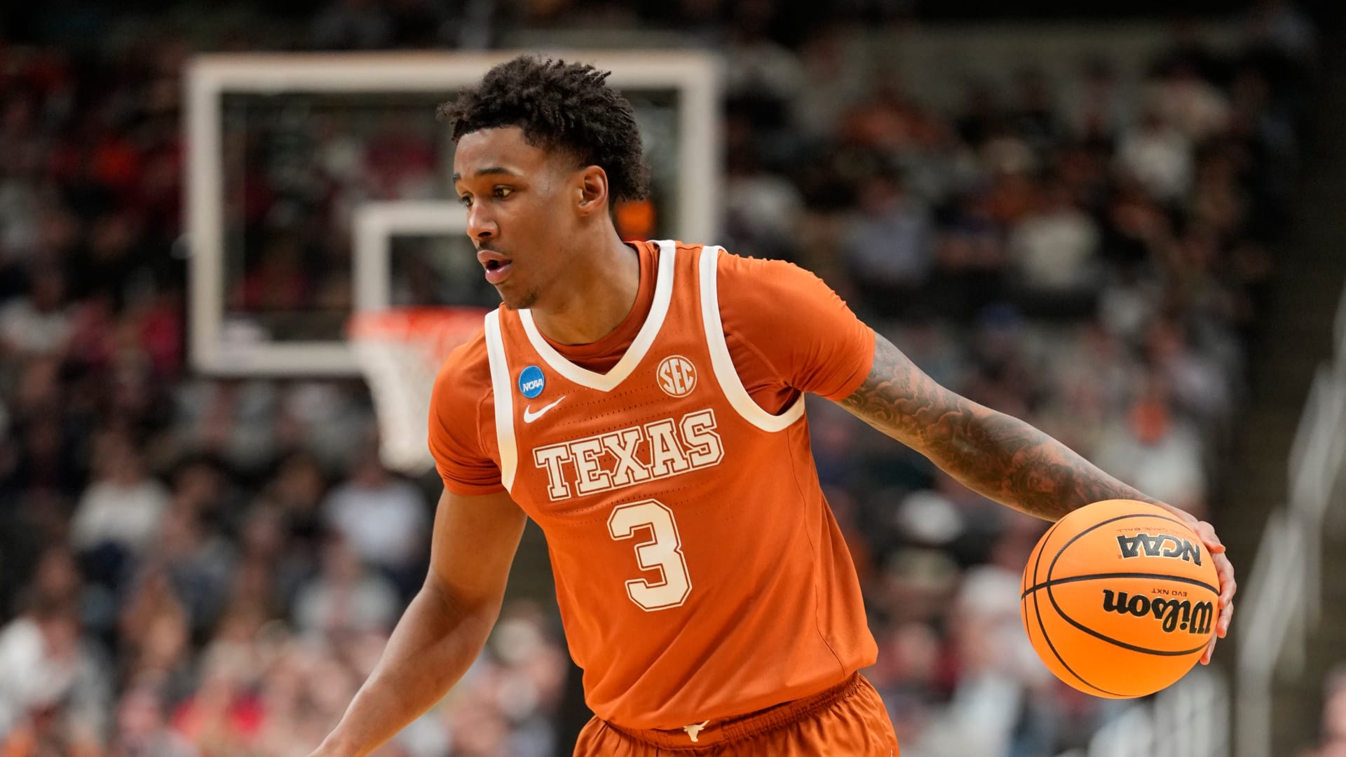 Texas Longhorns forward Dailyn Swain (3) (Kyle Terada-Imagn Images)