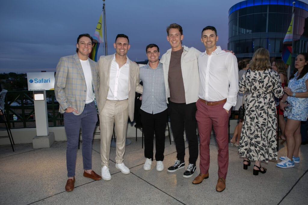 Ryan Rolison, Matt Boyd, Matt Shaw, Ben Brown, and Hoby Milner at the Kingdom Home fundraising event in June.