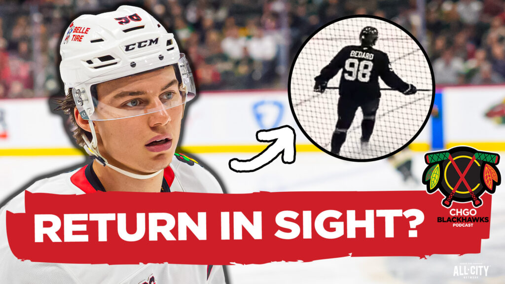 Connor Bedard BACK at Chicago Blackhawks Practice! What’s Next for His Return? | CHGO Blackhawks