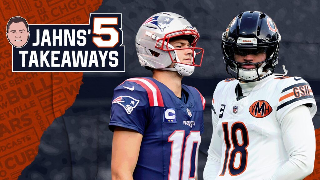 Bears QB Caleb Williams, Patriots QB Drake Maye