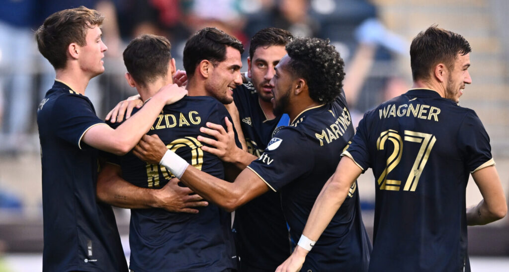 Union ride dominant first half in playoff win over Revolution