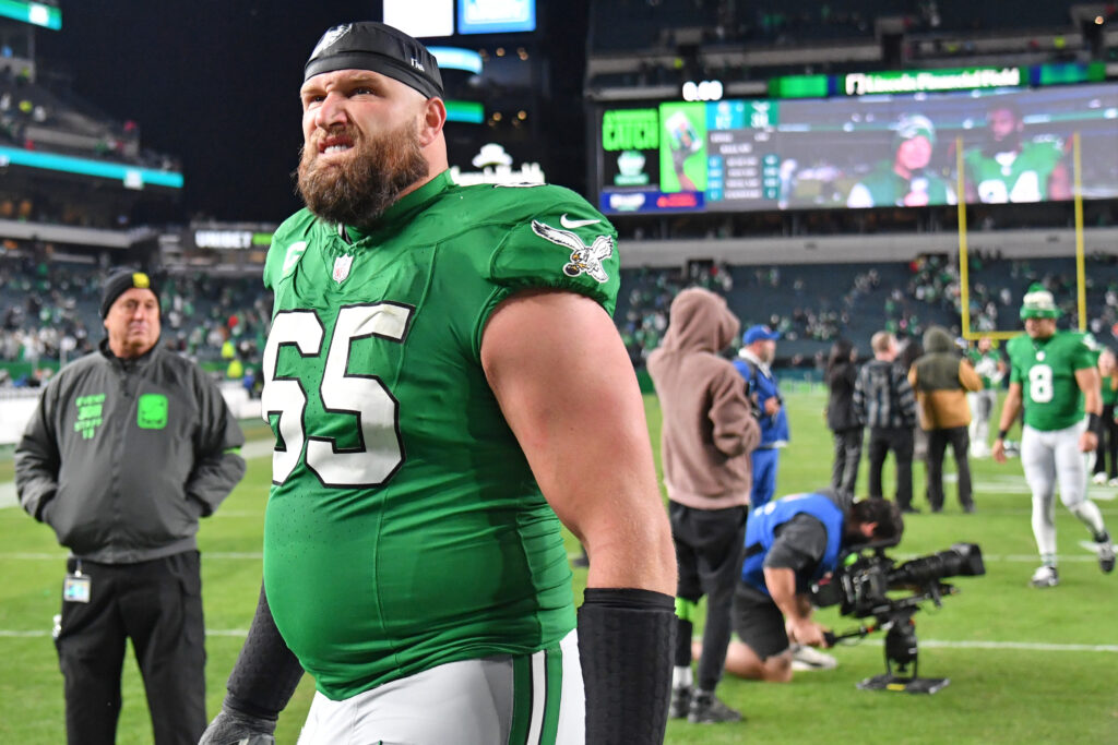 Eagles RT Lane Johnson out vs. Bills with surprise groin injury