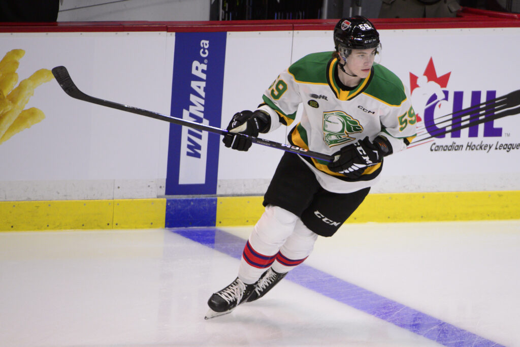 Putting bad bounce in rearview, Oliver Bonk on fire in OHL