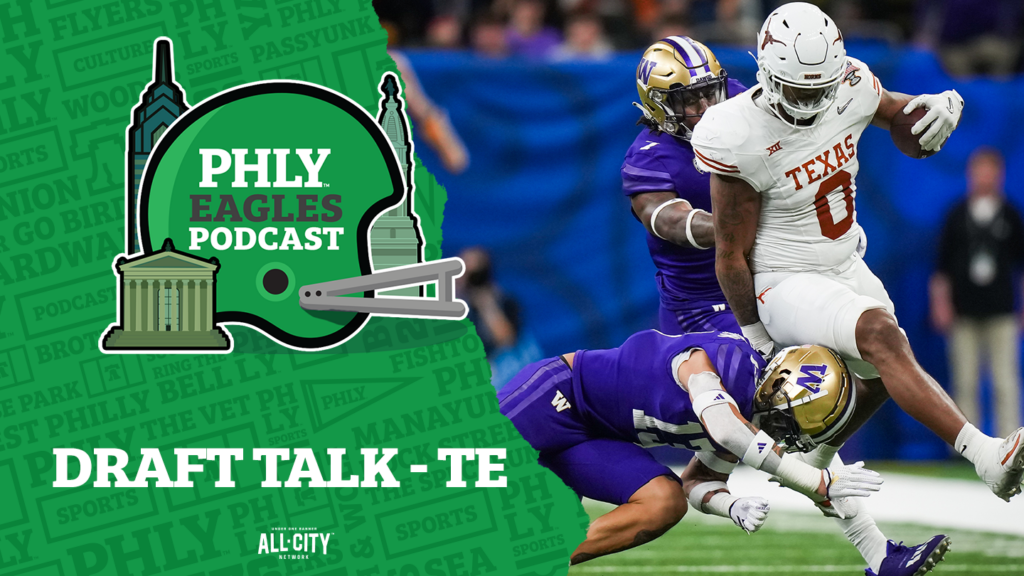 PHLY Eagles Podcast: Brock Bowers, Ja’Tavion Sanders & the Philadelphia Eagles’ TE options … plus Matt Quinn of Mt. Joy!