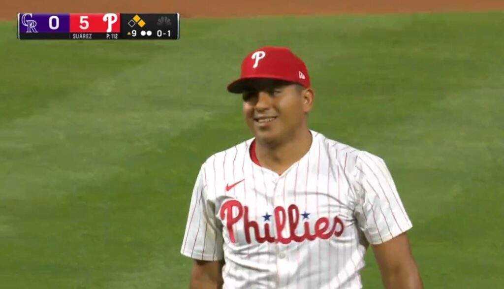 Ranger Suarez throws a complete game shutout in Phillies win