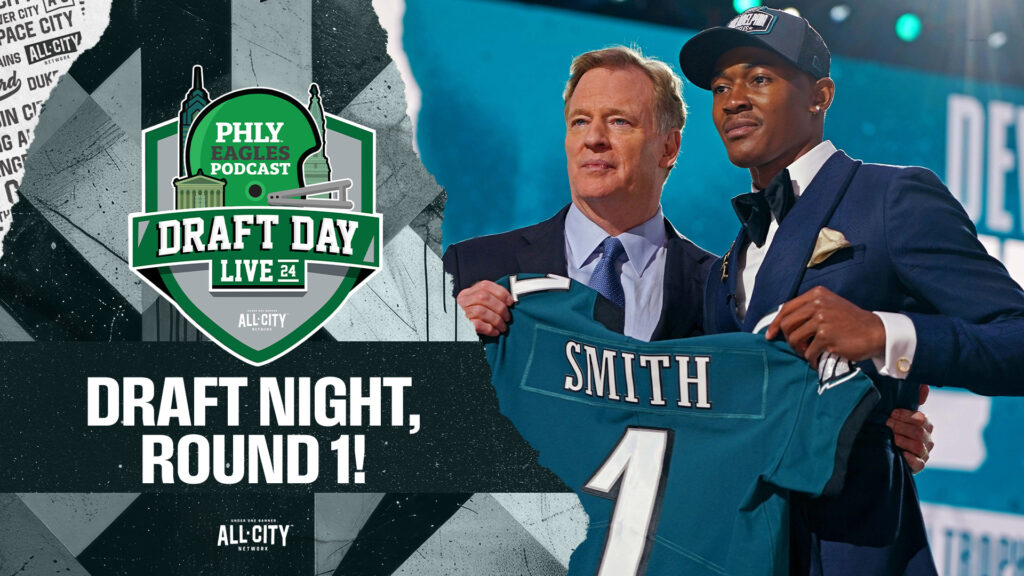 PHLY Eagles Podcast: NFL Draft Round 1: Eagles stay at 22, draft Toledo CB Quinyon Mitchell, per @ZBerm!