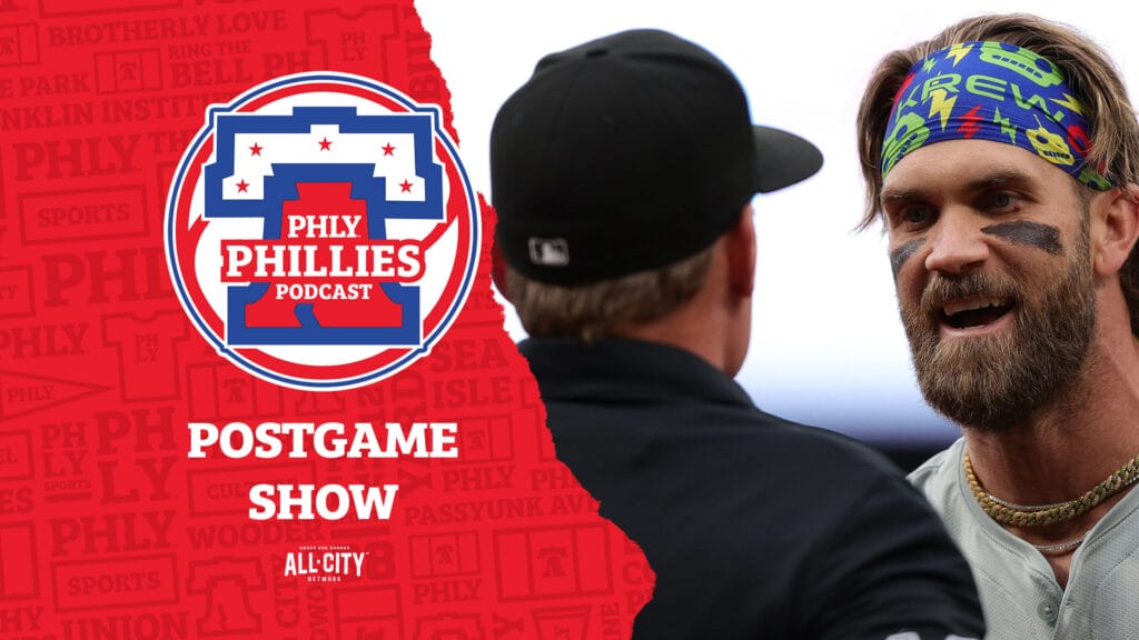 PHLY Phillies Podcast: Bryce Harper ejected, Phillies fall in extras to Rockies 3-2, snap 6 game winning streak