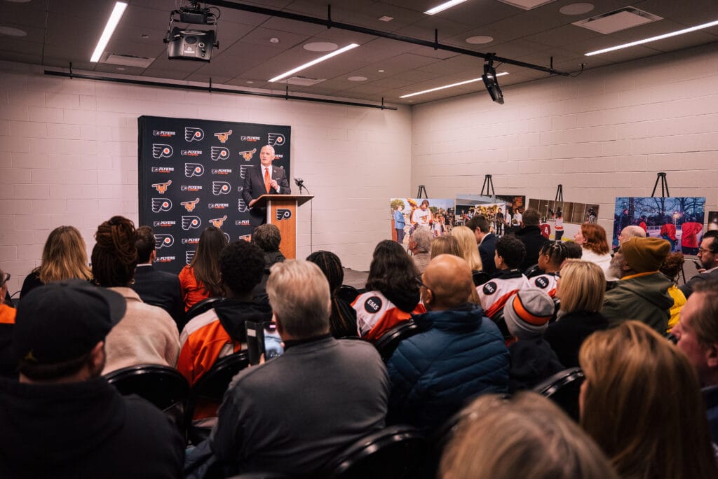 At Wednesday presser, Dan Hilferty and Keith Jones focused on keeping the newly positive Flyers vibes going