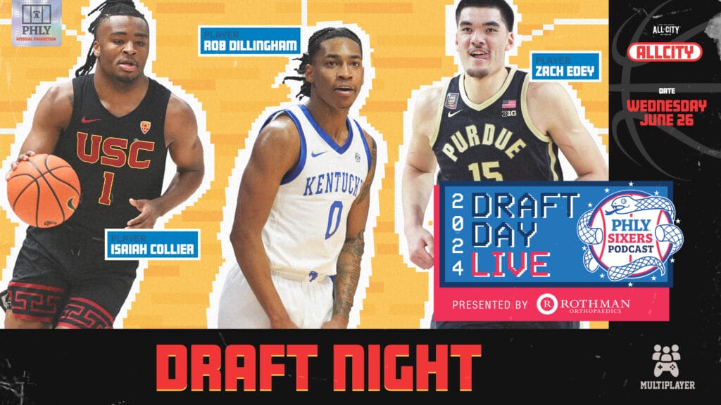 PHLY Sixers Podcast: Sixers 2024 NBA Draft Live Show: What will Daryl Morey do?