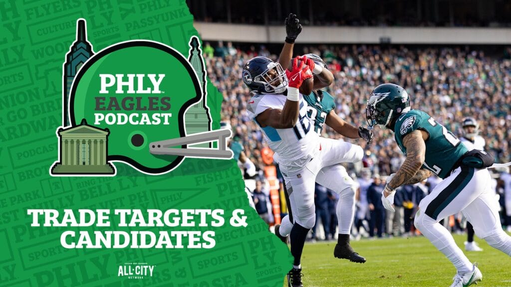PHLY Eagles Podcast: Philadelphia Eagles trade targets & candidates: James Bradberry out, Treylon Burks in?