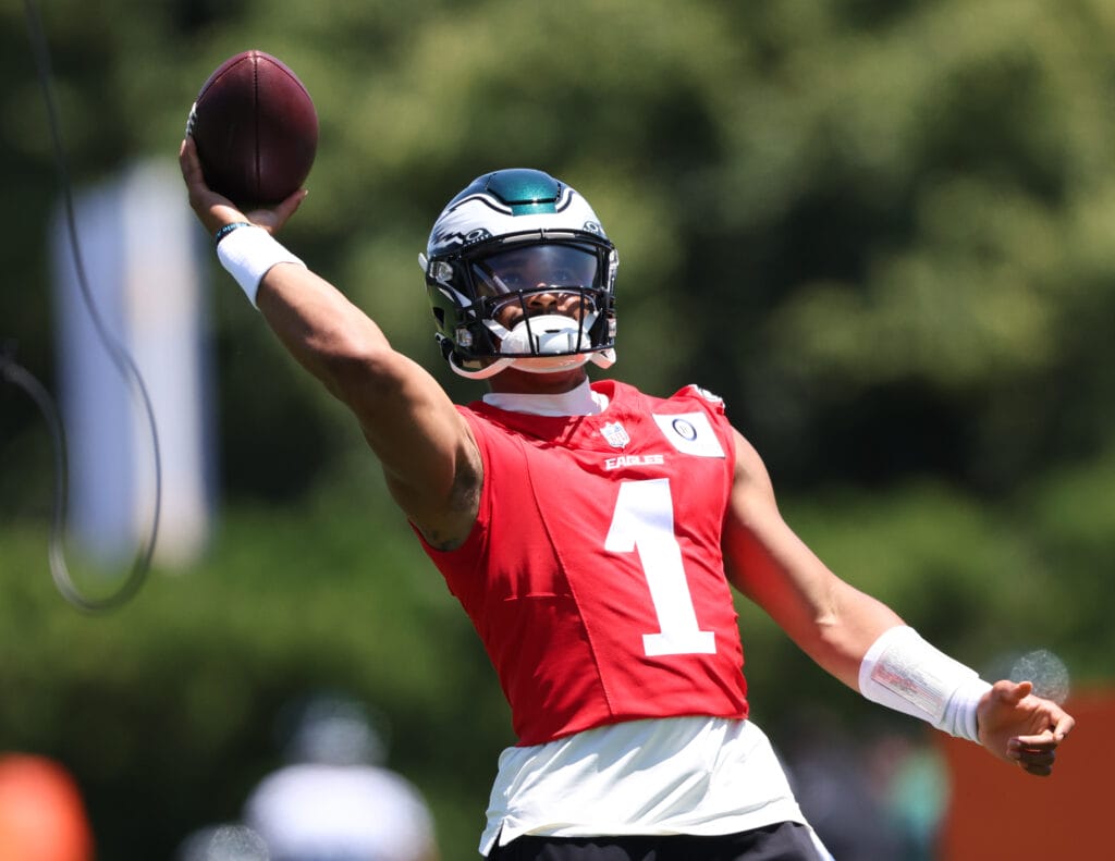 Eagles training camp report, Day 1: Jalen Hurts shines, defensive rotations, puke and more