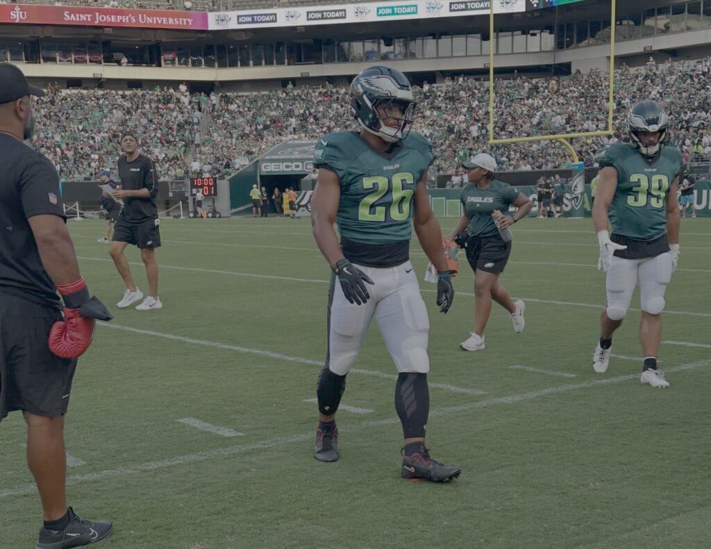 Eagles training camp report, Practice No. 9: Saquon Barkley a true 3-down RB, C.J. Gardner-Johnson sidelined