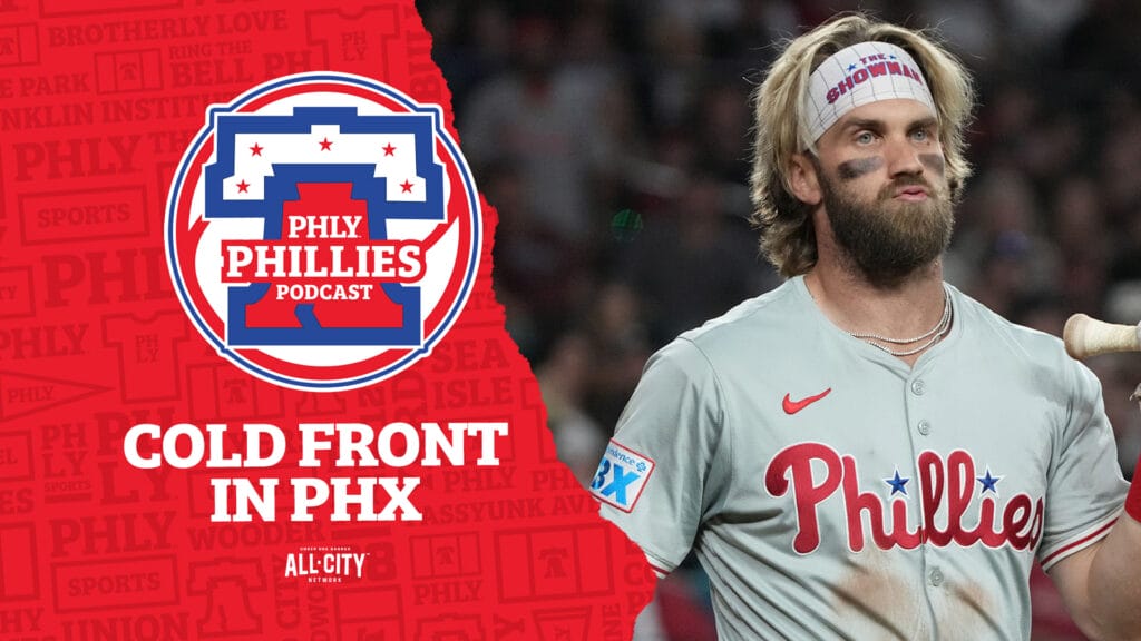 PHLY Phillies Podcast: Bats go cold as Bryce Harper, Phillies drop Diamondbacks series | 4-6 road trip