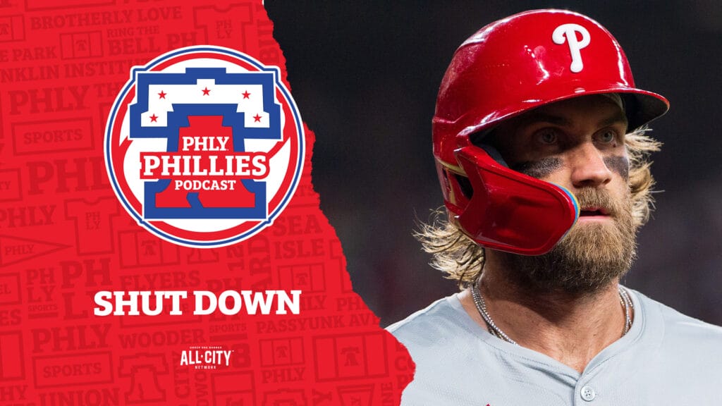 PHLY Phillies Podcast: Bryce Harper, Kyle Schwarber & Trea Turner go 0-12, 7 strikeouts in Phillies loss to Braves
