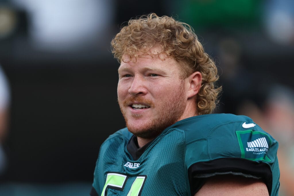 Out of the shadow, Cam Jurgens is the new man with the ball for the Philadelphia Eagles offense