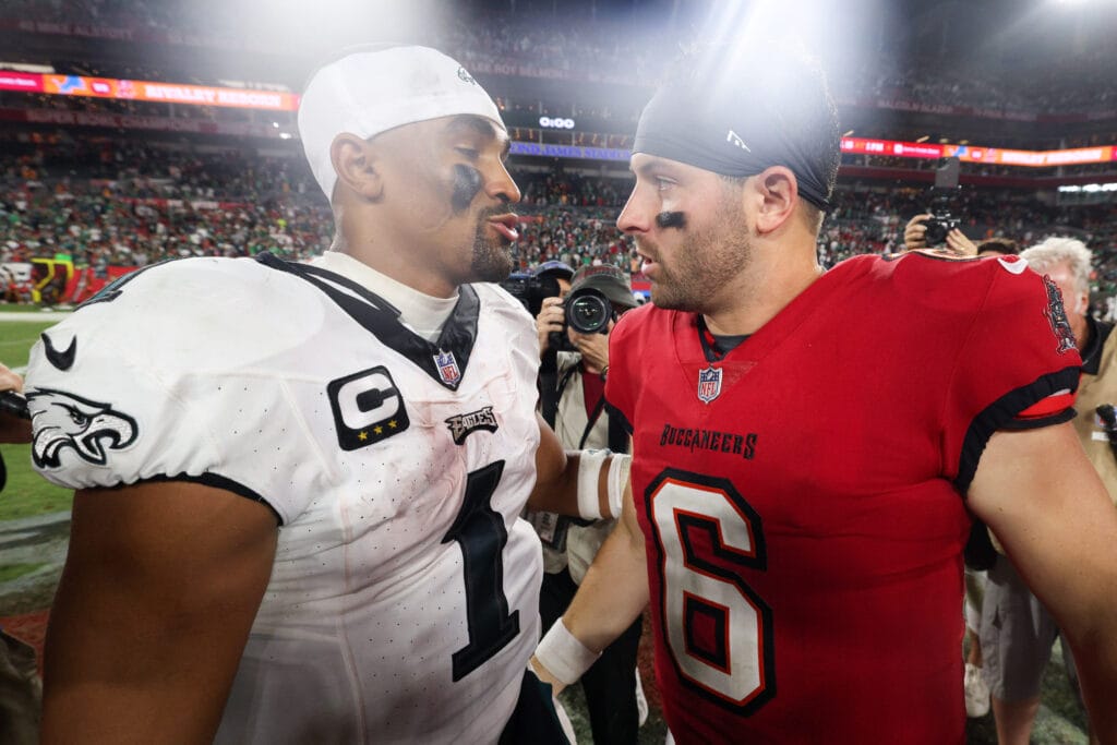 Eagles-Buccaneers predictions: Can the Eagles win in postseason rematch as road favorites without top 2 WRs?