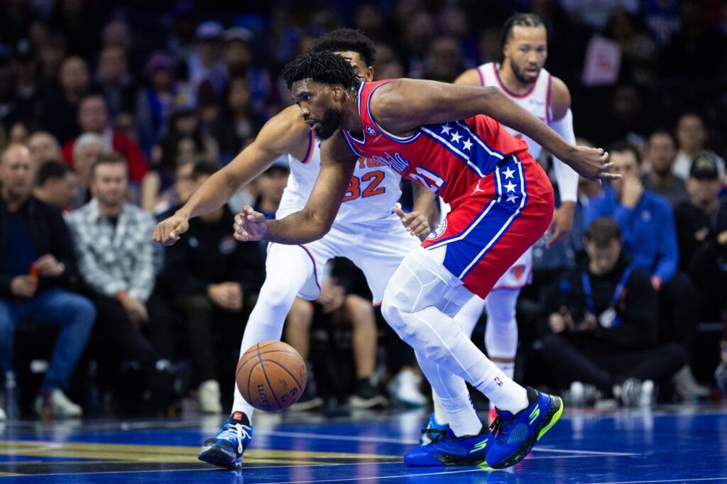 Joel Embiid struggles in return, Sixers lose NBA Cup game to Knicks