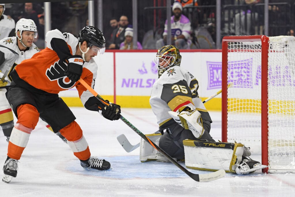 Mistakes, missed opportunities doom Flyers in 5-4 shootout loss to Golden Knights