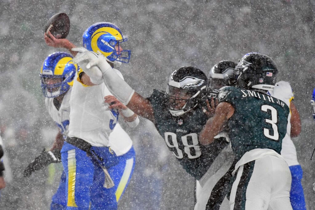 ‘We need that for the Hall of Fame!’: Jalen Carter shows why he’s the Eagles’ next great defensive player with Brian Dawkins, Fletcher Cox watching