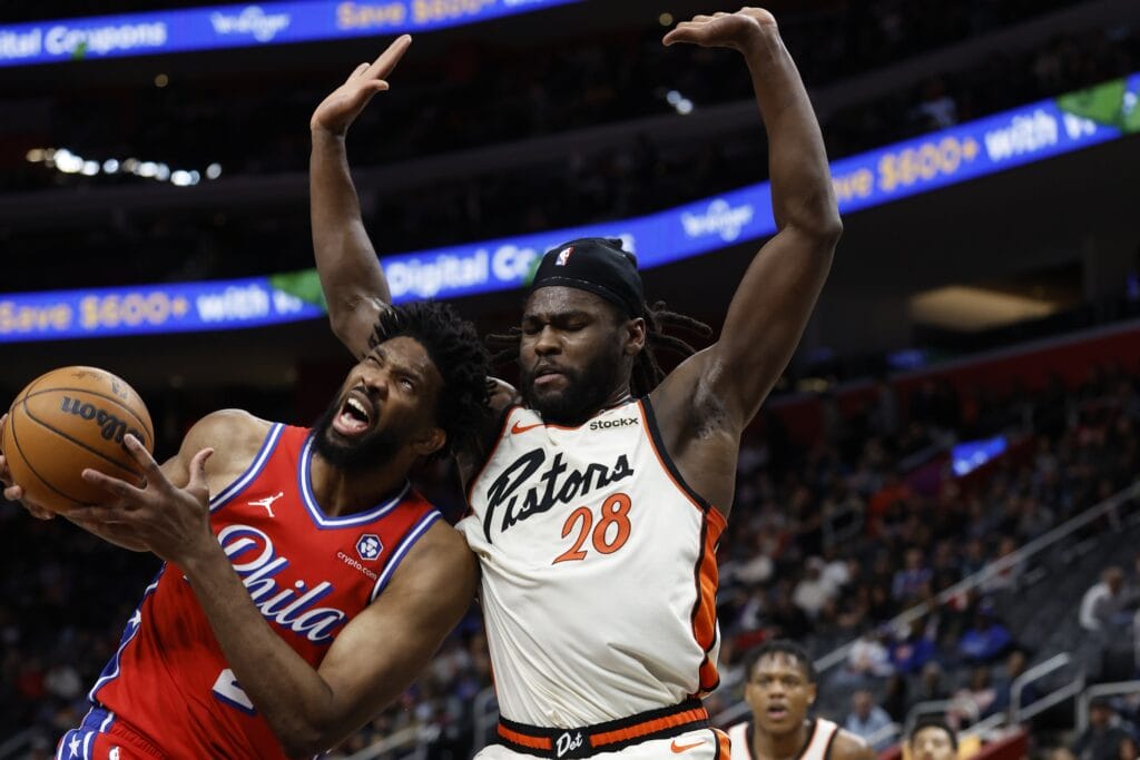 Embiid struggling vs. Beef Stew